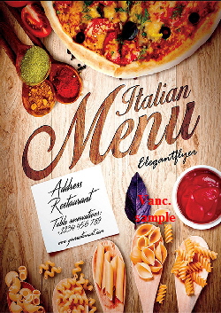flyer - italian restaurant